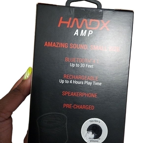 𝅺HMDX Amp Wireless Bluetooth Speaker Black NEW IN BOX - Picture 2 of 5